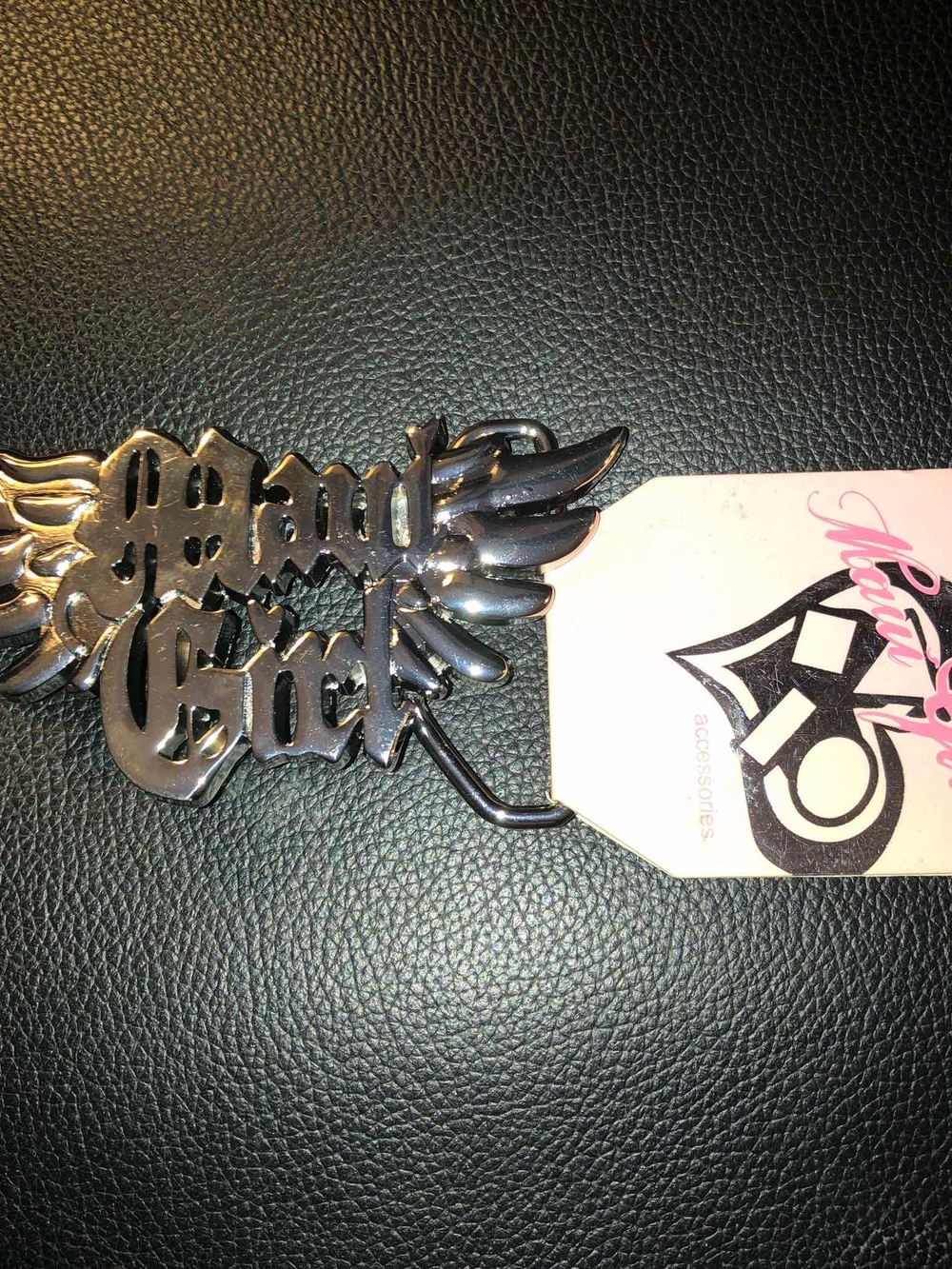 Winged Belt Buckle - Black